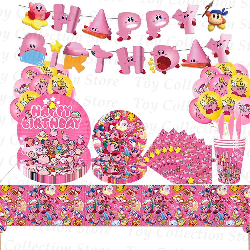 Model Kit Kirby - Pink Star Kirbyeds Birthday Party Decoration