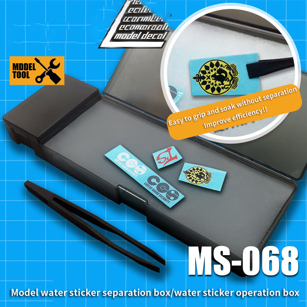 Model Kit Tweezers - Water Decals Sticker Operated Box With