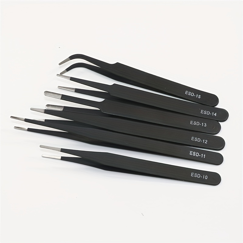 Model Kit Tweezers - Precision ESD anti-static tweezers set -6-pc