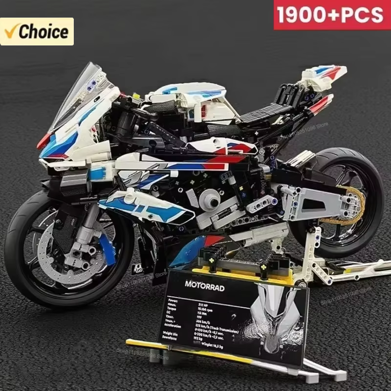 Model Kit Anubis - 1920pcs Motorcycle Building Bocks Simulation Model