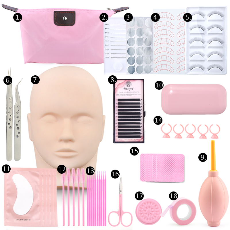 Model Kit Tweezers - 18 in 1 False Eyelash Extension