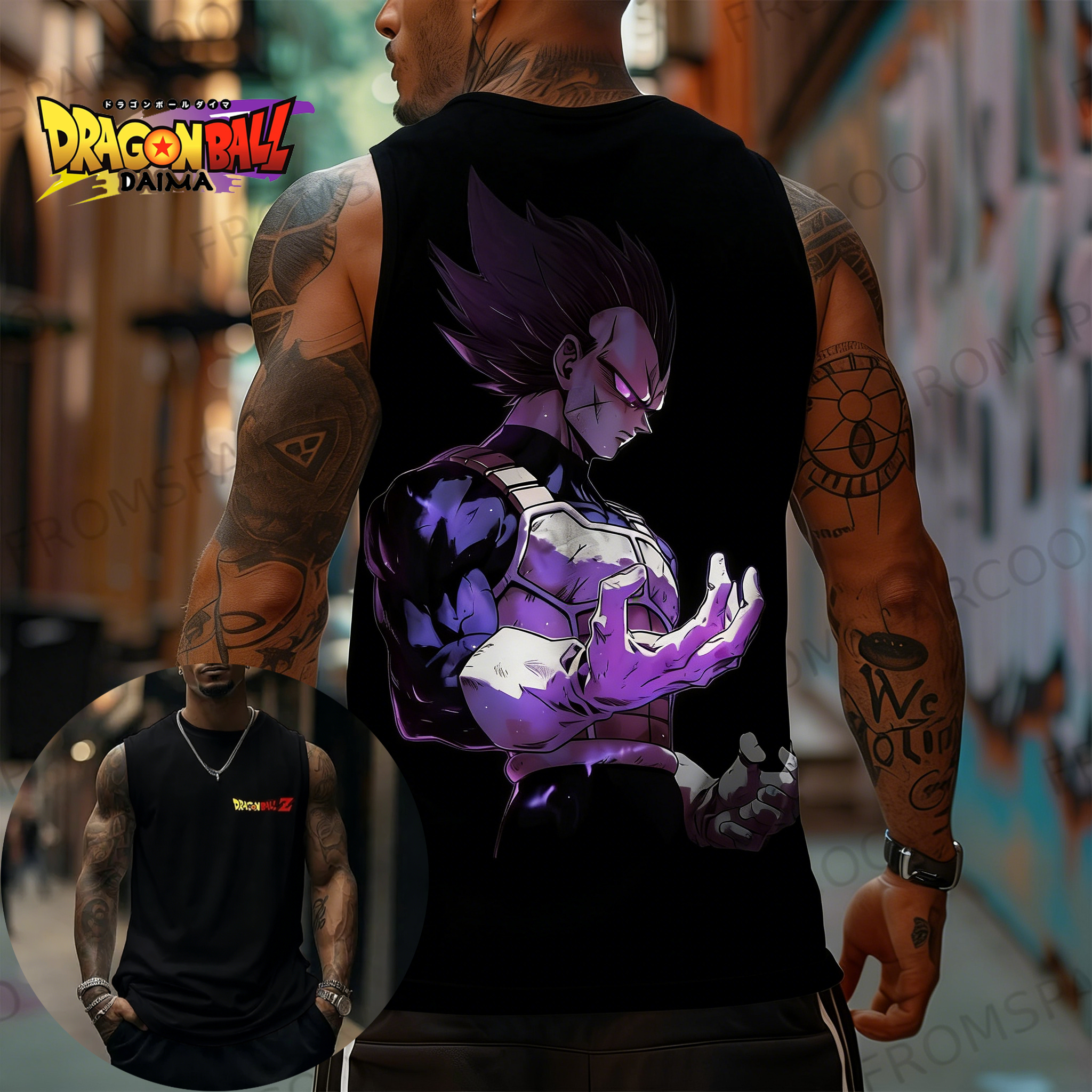 Model Kit Vegeta - Dragon Ball Purple and Black Gradual