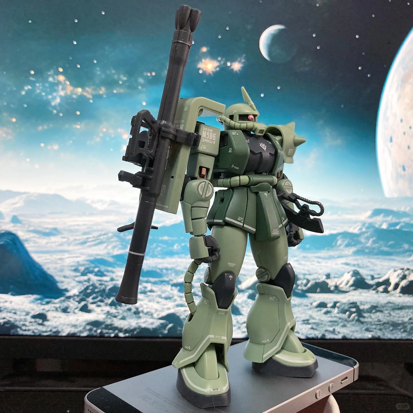 Model Kit Zaku - Hg 1/144 Gto Ms-06c-6/R6 Zaku 2