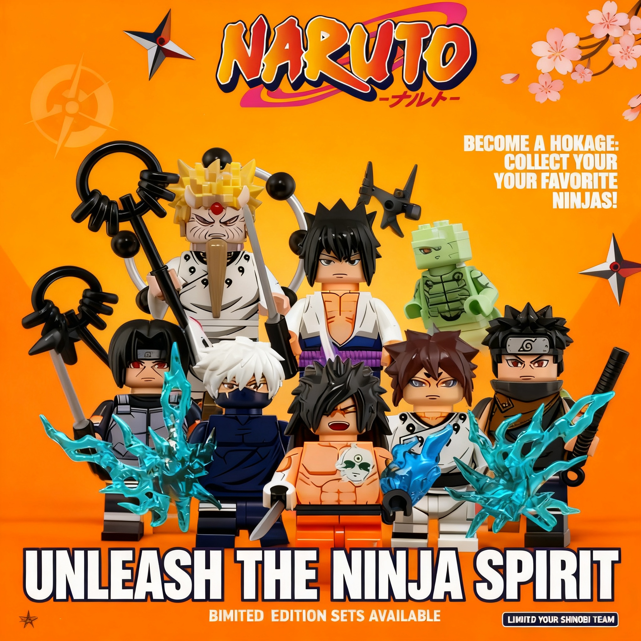 Model Kit Bandai - Naruto Sasuke Uchiha Itachi Kakashi Jiraiya