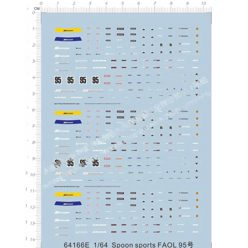 1/64 Spoon Sports Faol 95 Mode - Model Kit Water Decal incelemesi ve fiyatı