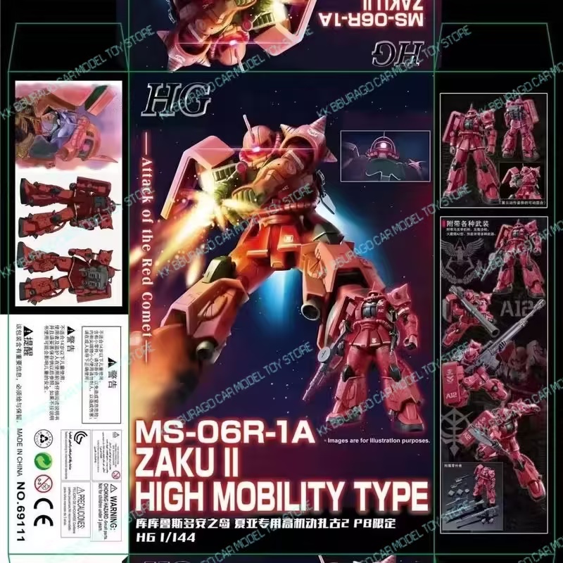 XINGDONG HG 1/144 MS-06R-1A Za - Model Kit Zaku incelemesi ve fiyatı