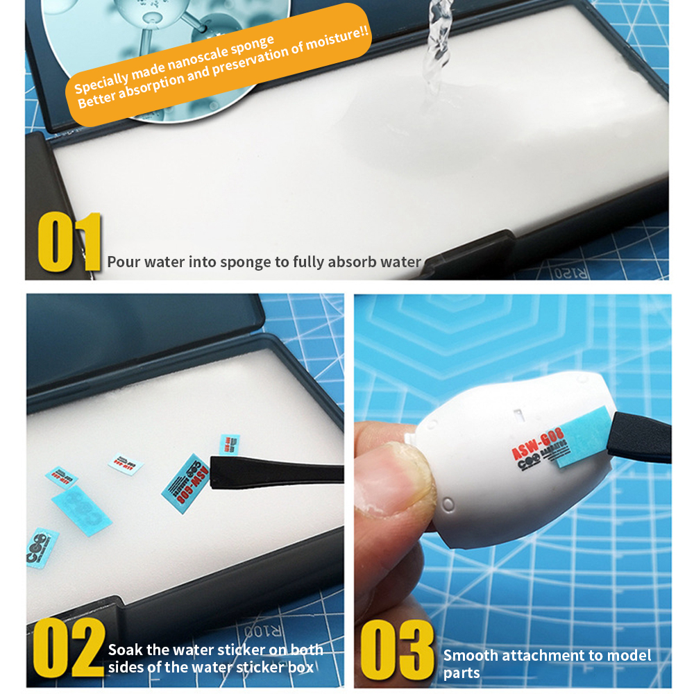 Water Decals Sticker Operated  - Model Kit Tweezers incelemesi ve fiyatı