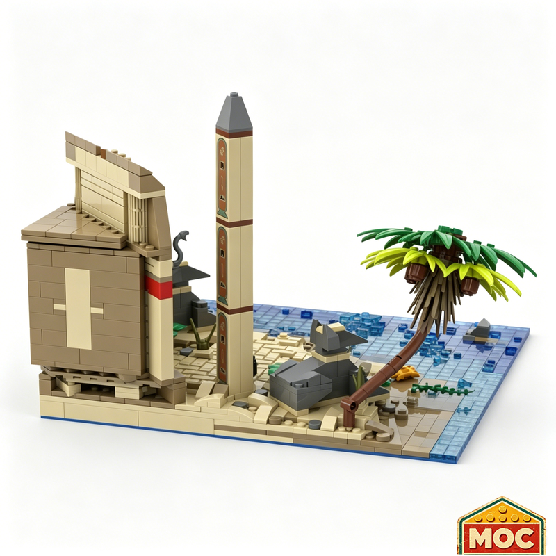 940PCS Lost Shrine of Anubis A - Model Kit Anubis incelemesi ve fiyatı
