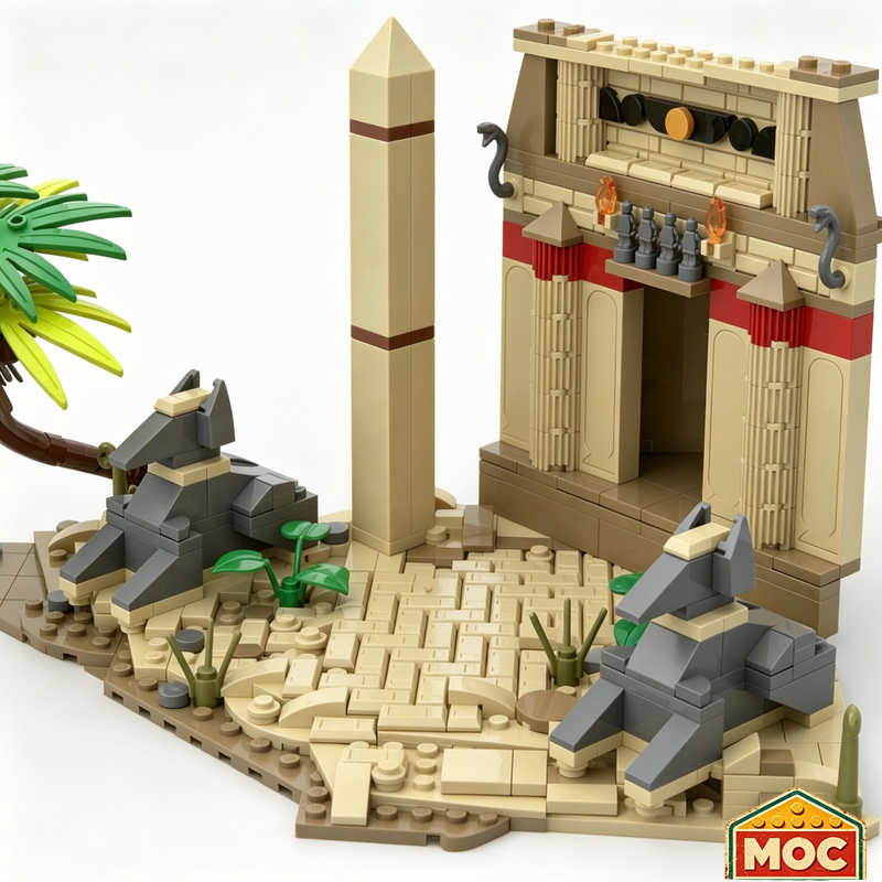 940PCS Lost Shrine of Anubis A - Model Kit Anubis incelemesi ve fiyatı