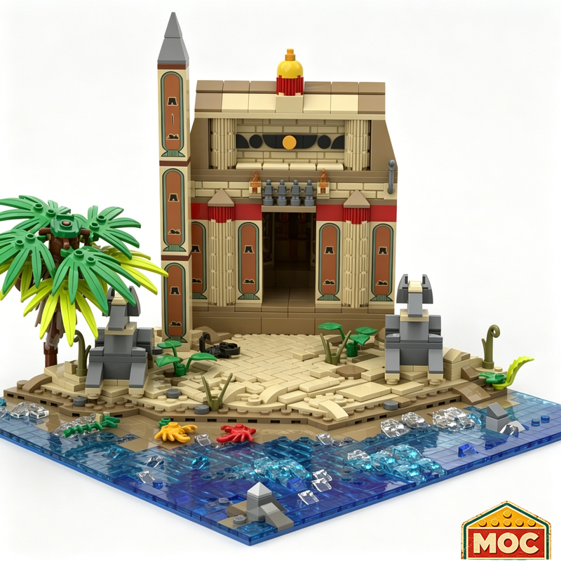940PCS Lost Shrine of Anubis A - Model Kit Anubis incelemesi ve fiyatı
