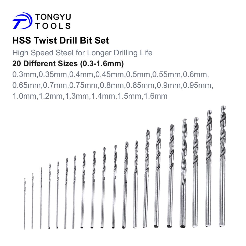 20Pcs Mini Twist Drill Bit Mic - Pin Vice Micro incelemesi ve fiyatı