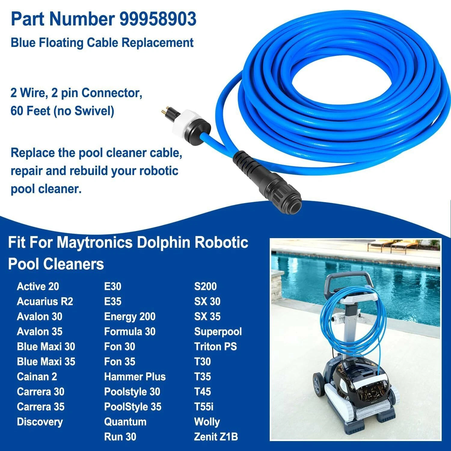 Cable Cord, 2 Wire - 18M (60ft - Model Kit Lancelot incelemesi ve fiyatı