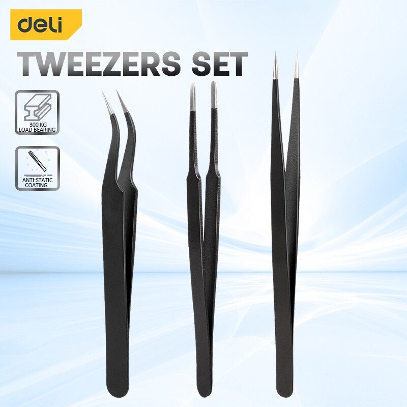 Deli 3PCS Tweezers Set Upgrade - Model Kit Tweezers incelemesi ve fiyatı