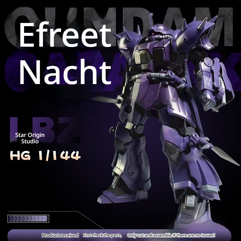 HG 1/144 Efreet Nacht Night Ba - Model Kit Water Decal incelemesi ve fiyatı